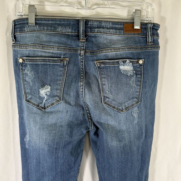 Judy Blue Skinny Fit Jeans Women's 9 29 Medium Wash Blue Denim Cotton Blend - Picture 11 of 13